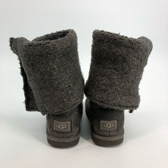UGG Lattice Cardy Boots in Charcoal Grey Boots Size Womens 7 - Picture 7 of 10